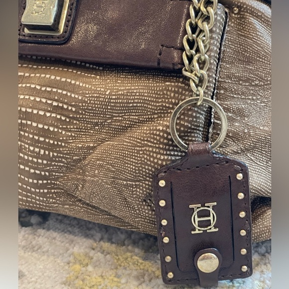 Olivia Harris Brown Leather Shoulder Bag - Picture 6 of 13